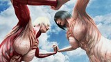 Raksasa wanita VS Raksasa Mikasa