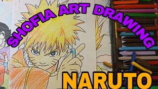 menggambar anime  naruto dengan pakai grid