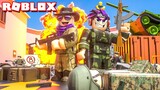 TAKING ON AN ENTIRE TEAM IN ROBLOX ARSENAL WITH MY SON!