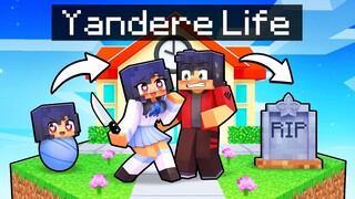 Having a YANDERE LIFE in Minecraft!
