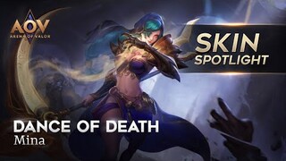 Dance of Death Mina Skin Spotlight - Garena AOV (Arena of Valor)