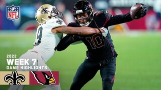 New Orleans Saints vs. Arizona Cardinals | 2022 Week 7 Game Highlights