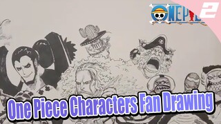 One Piece Characters Fan Drawing