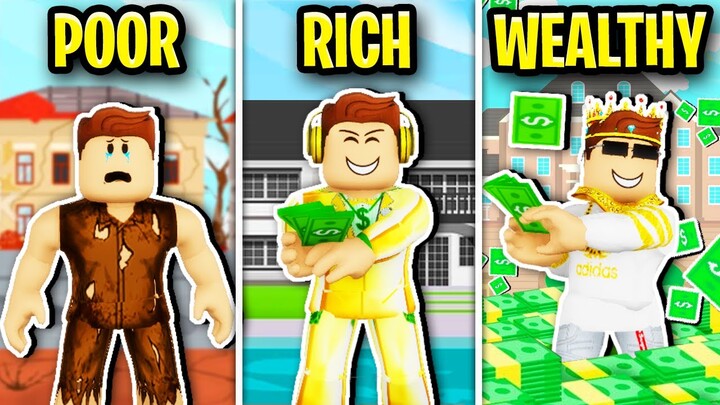 POOR To RICH To WEALTHY In Roblox Brookhaven.. 🤑💰