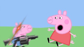 George: I heard you're not feeling well, so I'm here to treat you! Load grenade)