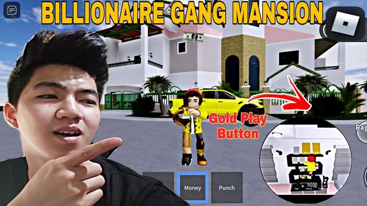 BG HOUSE sa ROBLOX | NINAKAW ko GOLD PLAY BUTTON ni @VonOrdonaYT