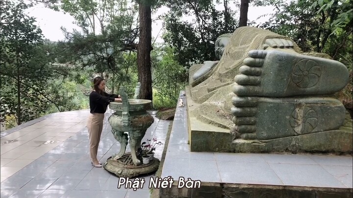 Chùa LINH PHONG Đà Lạt ngày mưa phùn, vắng lặng|Chùa đẹp Đà Lạt.