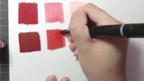 [Tutorial Marker] Bagaimana cara membuat gradien dengan hard-tip marker? Cara melukis datar~ sangat 