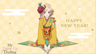 Happy New Year 2022 by Kitagawa Marin | Sono Bisque Doll wa Koi wo suru