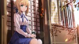 Saber: Look at my dress, I'm pretty, cute and cute, but please come in and see what I look like when