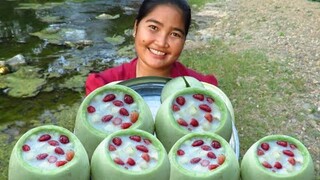 Yummy Cooking dessert Raspberry with Cantaloupe recipe & Cooking Life