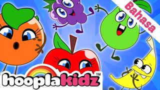 5 Cute Fruits | 5 Buah Buahan Lucu  | HooplaKidz Bahasa | Lagu Anak Anak & Lainnya