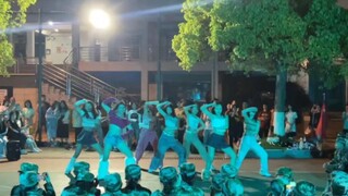 "Shooting Star Cover Dance" military training performance