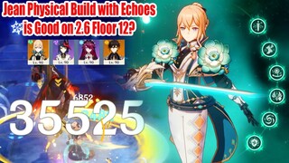 Jean C6 Physical Build with Echoes Set is Good on 2.6 Floor 12? - The Healer DPS