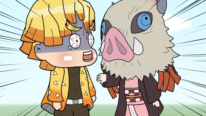 [Demon Slayer] Nezuko who secretly took the pig's hood? ! ! Homemade animation