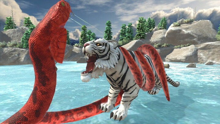A day in the life of a white tiger! - Animal Revolt Battle Simulator