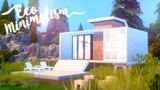 Eco Minimalism 🌐 🌱 | The Sims 4 Tiny House | Speed Build | CC Free + Download Links