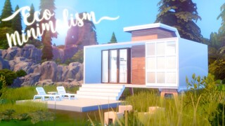 Eco Minimalism 🌐 🌱 | The Sims 4 Tiny House | Speed Build | CC Free + Download Links