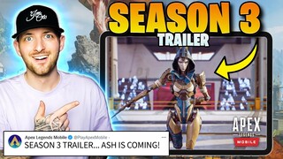 ASH FIRST LOOK in Apex Legends Mobile (Season 3)