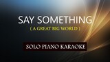 SAY SOMETHING ( A GREAT BIG WORLD ) COVER_CY