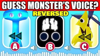 Guess the REVERSED MONSTER'S VOICE (Rainbow Friends Chapter 2, ROBLOX DOORS, GARTEN OF BANBAN & MSM)