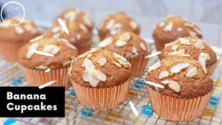 เค้กกล้วยหอมสูตรนุ่ม Banana Cupcakes | AnnMade