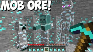 How to MINE this SECRET ORE MOBS in Minecraft ? CHALLENGE 100% TROLLING !