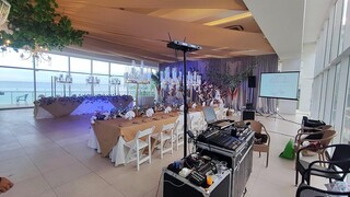 Lights and sound setup at Chateau by the Sea by SDSS vlog late upload