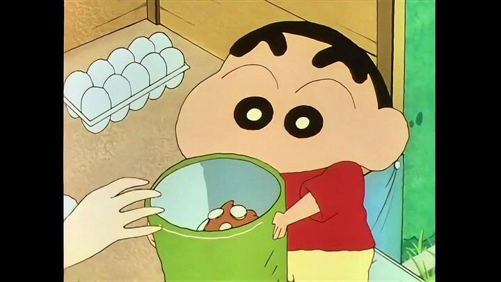 [Crayon Shin-chan] Go shopping with mom in the next town, buy egg biscuits