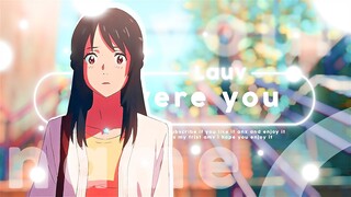 Your Name AMV: If I were You [60fps] + Free Project File