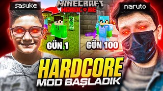 SASUKE İLE HARDCORE MODA BAŞLADIK!!! Minecraft Hardcore #1