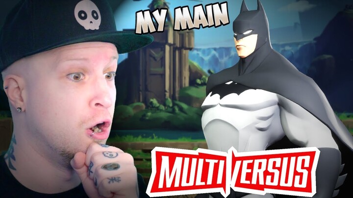 MY MAIN IN MULTIVERSUS IS.. BATMAN!? (free to play fighter like smash bros / brawlhalla)