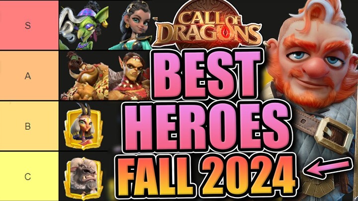 Best Heroes [Open Field Tier List] Call of Dragons