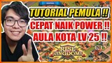 TUTORIAL PEMULA RISE OF KINGDOMS CARA CEPAT NAIK POWER DAN LEVEL 25 AULA KOTA !!