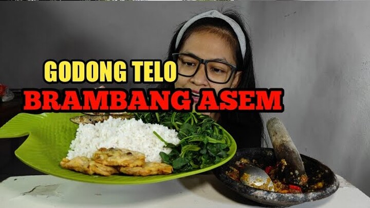 BRAMBANG ASEM GODONG TELO // SAMBEL RAWIT SETAN BIBIR SAMPE KEPANASAN // HAMPIR NYERAH TAPI NAMBAH