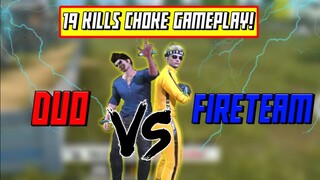 My First Ever Duo Vs  Fireteam!"19Kills Choke Gameplay"(Rules Of Survival)