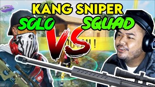 KANG SNIPER SOLO VS SQUAD BANYAK PLAYER MENGGOKIL | Garena Free fire