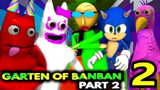 GARTEN OF BANBAN 2 vs SONIC & BALDI Roblox Minecraft Animation CHALLENGE! Ft Banbeleena Oplia Bird