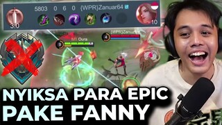 Game Pertama Fanny di Season Ini Langsung Siksa Para EPIC!! Sampe Beda 5 Level - Mobile Legends