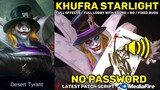 Khufra Starlight Skin Script No Password - Full Sound & Full Effects | Mobile Legends
