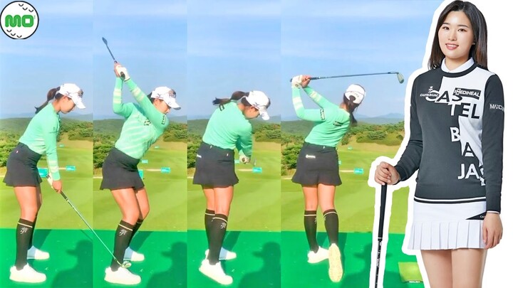 アン・ジヒョン Ahn Jee Hyun  安志賢 韓国の女子ゴルフ スローモーションスイング!!!