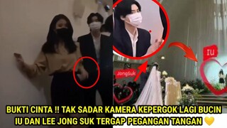 BUKTI CINTA !! TAK SADAR KAMERA KEPERGOK LAGI BUCIN IU DAN LEE JONG SUK TERGAP PEGANGAN TANGAN 💛😍