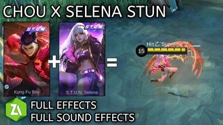 CHOU X SELENA S.T.U.N. SKIN SCRIPT FULL EFFECTS VOICE - MOBILE LEGENDS