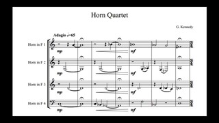 G. Kennedy - Horn Quartet (audio + sheet music)