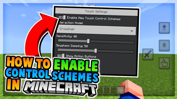 How To ENABLE New Touch Controls In MCPE 1.19+ | Touch Controls Schemes Pack For Minecraft PE 2022