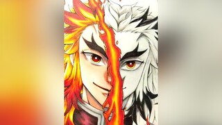 Responder a  Rengoku-san🥺🔥 fypシ demonslayer rengoku art animeart kimetsu_no_yaiba traditionalart