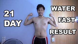 21 DAY WATER FAST RESULTS!