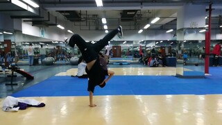 A bgirl's practice video