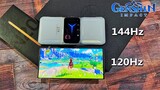 Genshin Impact: Lenovo Legion Phone Duel 2 (144Hz) VS Samsung Note 20 Ultra 5G (120Hz)