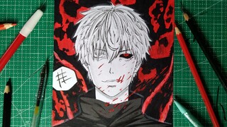 Drawing Ken kaneki From Tokyo Ghoul